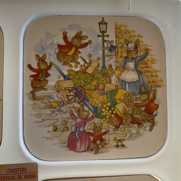 RARE🤩 VINTAGE! Bunnykins Coaster🐰 by Royal Doulton - Picture 3 of 10